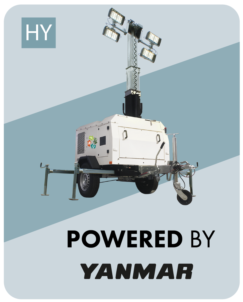 Hybrid LED lighting tower